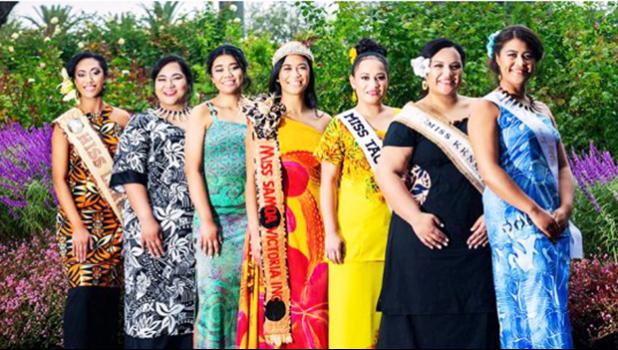 Pageant Contestants with reigning Miss Samoa Victoria Adele Faaosofia. Pageant Contestants with reigning Miss Samoa Victoria Adele Faaosofia.