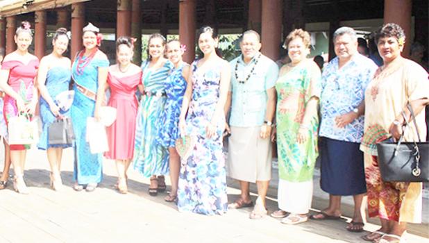 McDonald’s Miss Samoa contestants with members of Samoa Events Incorporated, that hosted the pageant.  [Samoa Observer]