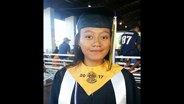 Valedictorian Christine Tominiko [photo: Blue Chen-Fruean]