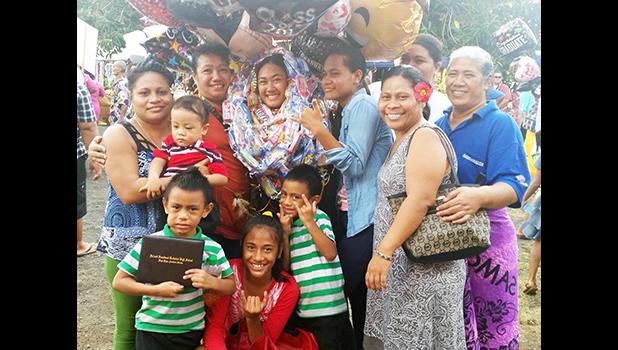 Dozens of proud parents, family members and friends gathered at the Kanana Fou gymnasium last Friday to witness the 2017 Commencement Exercise for Nuuuli Vocational Technical High School, the last of the public schools to host its graduation ceremony this year. [photo: Blue Chen-Fruean]