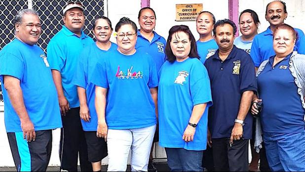 A ‘wear all blue’ day photo — the ASDOE OCI — that was posted on the ASCCC Facebook page last year to promote colorectal cancer awareness. [courtesy photo]