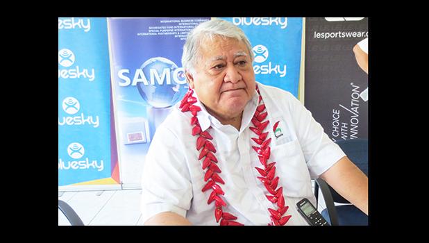 Prime Minister Tuilaepa Sailele Malielegaoi addresses the nation as Samoa says goodbye to 2016 and greets 2017.  (Photo JL)