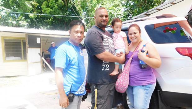 Happy & loyal customers of Pacific Tires & Auto Parts who came in to get tires changed and to celebrate the one year anniversary last Saturday in Tafuna. [Photo: Ese Malala]