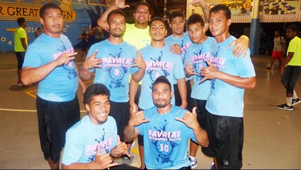 The Pavaiai Boys team, who played against the Laumua o Tumua from Samoa to vie for a slot in the top four. Laumua o Tumua won the slot after a very tough game.  [photo: Leua Aiono Frost]