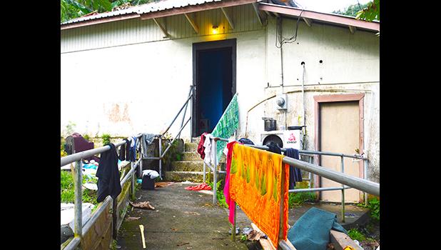 This is the house at the back of the old DPS building in Fagatogo where Mua’iga Siatiu a.k.a Povi is serving his 5-year straight sentence, after he was convicted by the High Court last year for sodomizing a 5-year-old girl. [photo: AF]