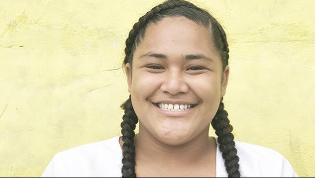 Manu’a High School student Sabrina Patiasa calls Manu’a’s recent switch to solar power, a ‘Revolution’ that is a stepping-stone for the residents there to “Go Green” everyday.  [Courtesy photo]