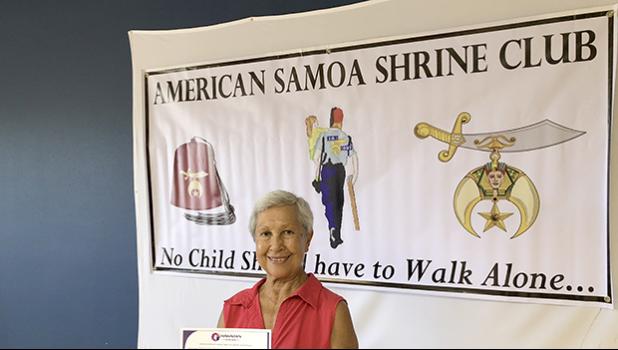 Tina Kruse was the First Place Winner for the Hawaiian Air Mileage Certificate with 110,000 Miles, in the Shriners’ Children Golf Tournament that was held on Saturday, November 25, 2017. [courtesy photo] 