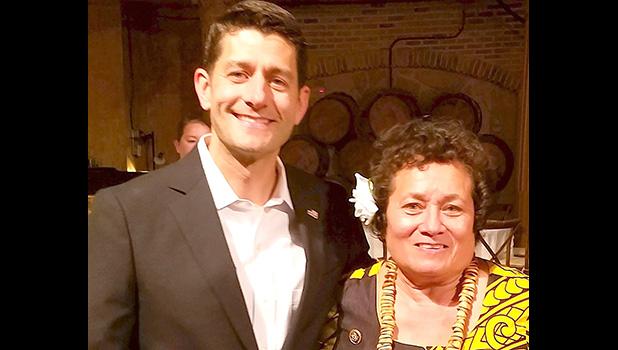 House Speaker Paul Ryan and Congresswoman Amata. [courtesy photo]