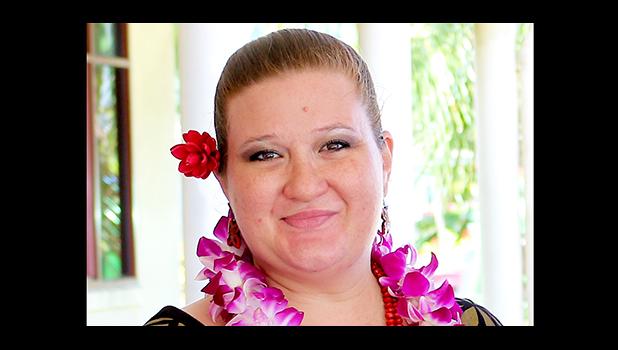 2016 - 2017 Teacher of the Year: Dana Love Ili – from the ‘Home of the Wildcats’ — Nu’uuli Vocational Technical High School. [photo: TG]