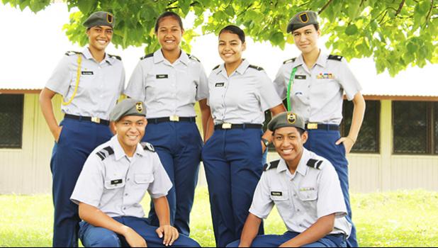 Tafuna High School JROTC group, who competed in the 8th Annual ROTC Brigade and took first place for the LET I division of the 8th Annual Academic Challenge.  CONGRATULATIONS TO THE TAFUNA HIGH SCHOOL JROTC GROUP! [photo: Tafuna JROTC staff]