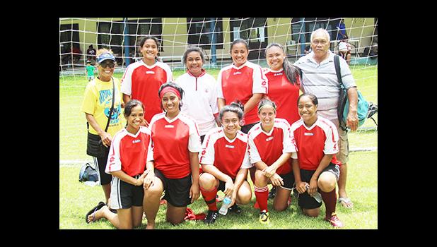 Tafuna Jets team_9471 The Tafuna Jets’ women’s team, champions of their division for the 2016 FFAS National League that ended on November 26, 2016 at Pago Park Soccer Stadium.  [FFAS MEDIA/Brian Vitolio]