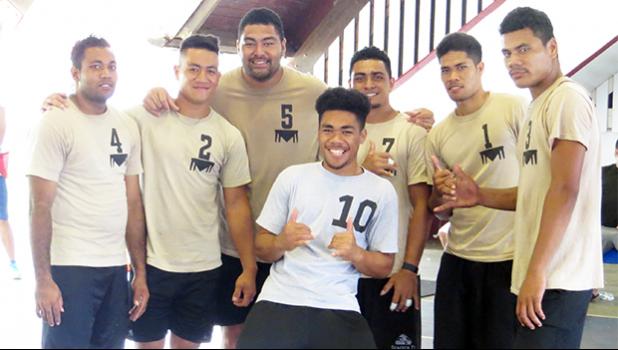 O le 'au, "Tanoa A Team,"  ua mau ai pea le talita o le vaega a le "Alii A" talu mai le amataga o le Liki Volipolo o lo’o fa’asolo.  [ata: Leua Aiono Frost]