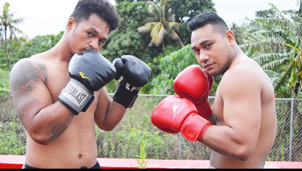 Main event for the “2Samoa Battle” this weekend will be between Tesimale Fati-Taua’i of American Samoa (left) versus Petelo Matagi of Samoa (right). [photo: AF]