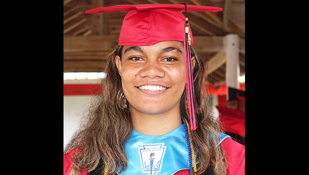 Valedictorian Tamara Joanna Makalio. [photo: EM]