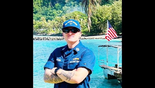Originally born in Havana, Cuba, LT Quintana migrated to the U.S. at the age of 16. He and his wife Amy have one daughter and he enjoys hiking with his family and their two golden retrievers Lucy and Lilly. (courtesy photo) U.S. Coast Guard LT Richard Quintana