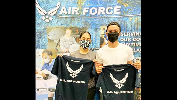 future Airman [Kalepo] Hemingway AND future Airman [Esther] Taufa’asau 