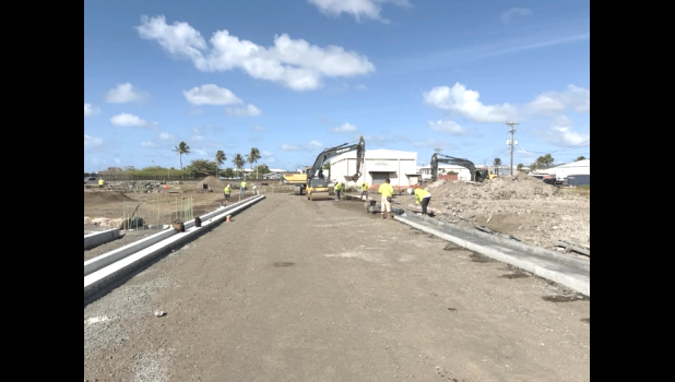 work on airport parking expansion