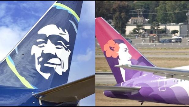 The merger has strong support from state officials, including Hawaii’s Gov., Attorney General, and lieutenant governor. HAWAIIAN AIR AND ALASKA AIR PLANES