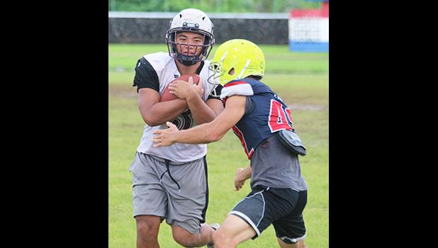 American Samoa’s All-Star running back, Koison Ozu and defensive back Ben Tikeri