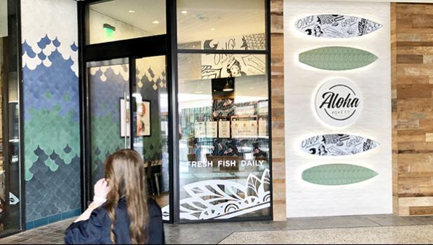 Aloha Poke at the Century City Mall, in Los Angeles, California