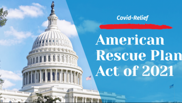 For each state and territory to receive this federal money, they have to submit to the US Department of Education a plan — which provides description and information on how the money will be used. American Rescue Plan logo