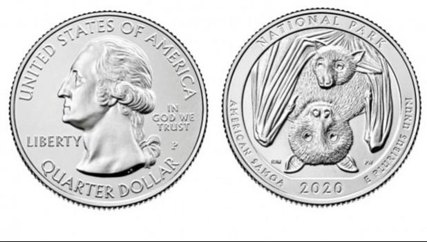 Heads and tails of the new National Park of American Samoa quarter