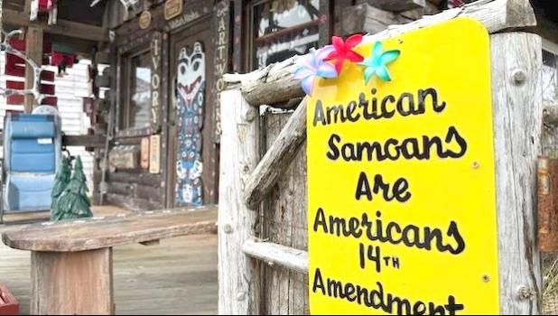 sign in Whittier, Alaska