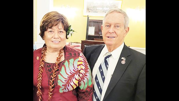 Congresswoman Amata with Congressman Joe Wilson, a senior Member of the Armed Services Committee.  [courtesy photo]