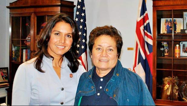 Congresswomen Aumua Amata and Tulsi Gabbard 