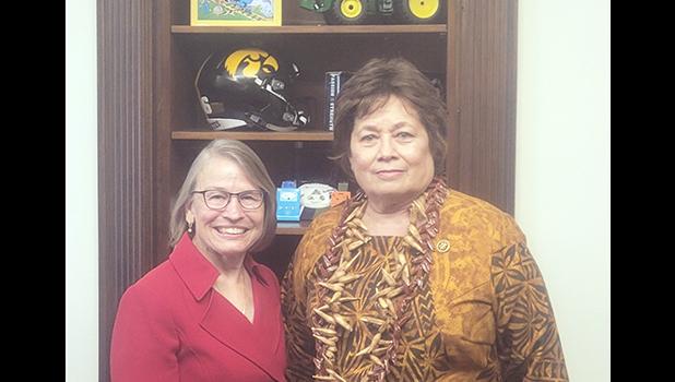 Amata with Rep. Dr. Miller Meeks