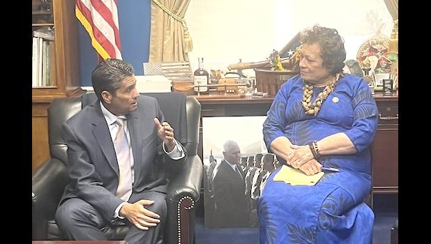 Republic of Palau President Surangel Whipps with Amata