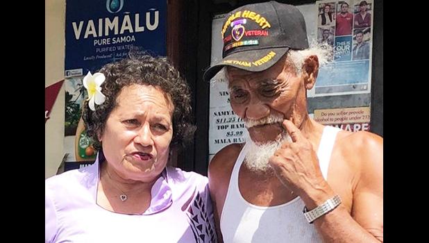 Amata with three-time Purple Heart recipient Fanuatanu Mamea