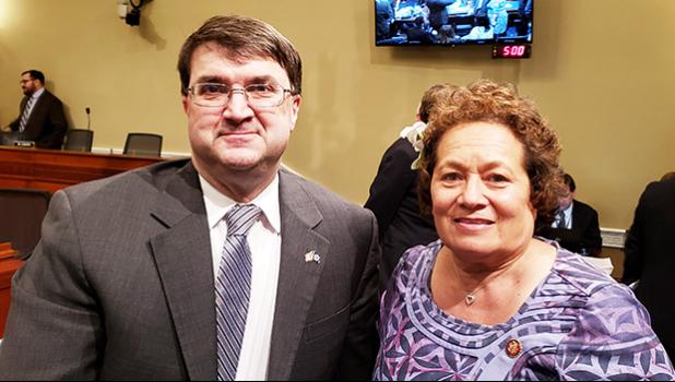 Congresswoman Amata with VA Secretary Robert Wilki 