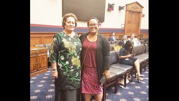 Congresswoman Amata and Teacher of the Year Jordanna Maga 