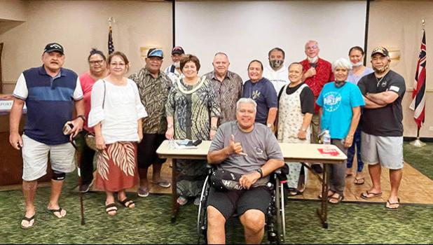 Some of the American Samoa veterans in Honolulu