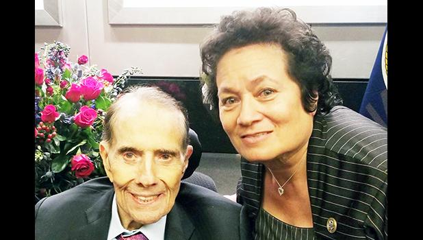 Amata with Senator Bob Dole