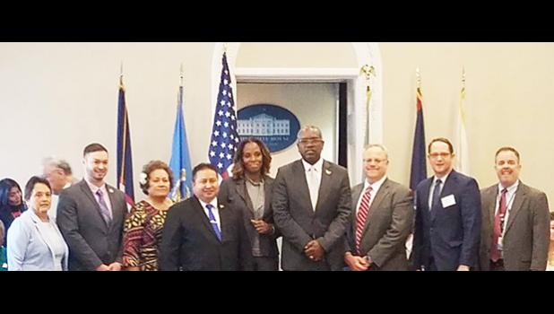 Congresswoman Amata at the recent IGIA meeting with Interior Secretary Bernhardt and others