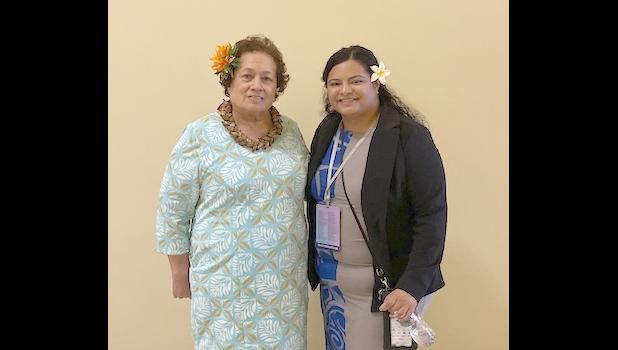 Congresswoman Amata with Marcella Fitisone