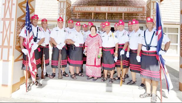 Amata with police officers