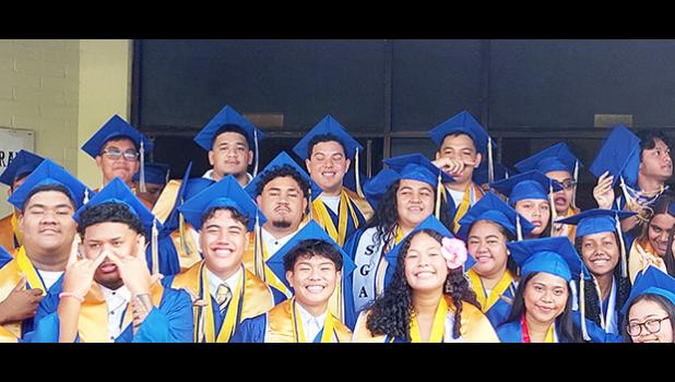 Some of the 76 graduates of FMHS Class of 2023 [photo: AT]