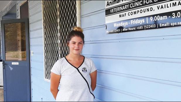 Dr. Harriet Thornton of the Animal Protection Society of Samoa