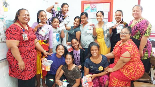 Members of the LBJ Family Planning outreach program at Aoa Olomoana Elementary School