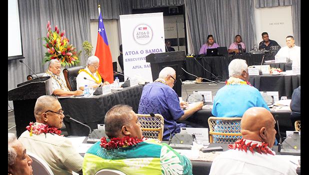  Atoa o Samoa Executive talks 
