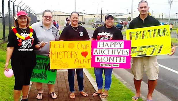 Some of the  of Archives and Records staff members
