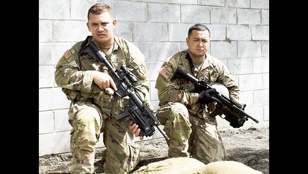 U.S. Army Reserve brothers Spc. Pemerika Mahuka, and Sgt. Clayton (Kona) Mahuka