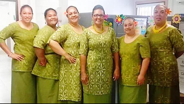 WIC office staff wishing American Samoa a Merry Christmas