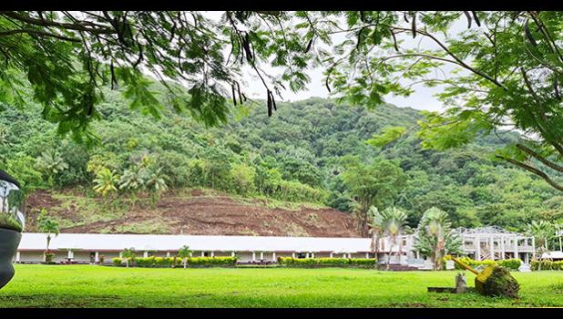 Excavation work adjacent to land behind ASCC