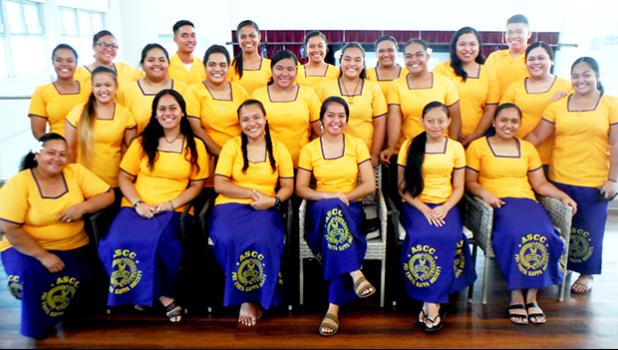 New and current members of the American Samoa Community College chapter of the Phi Theta Kappa 