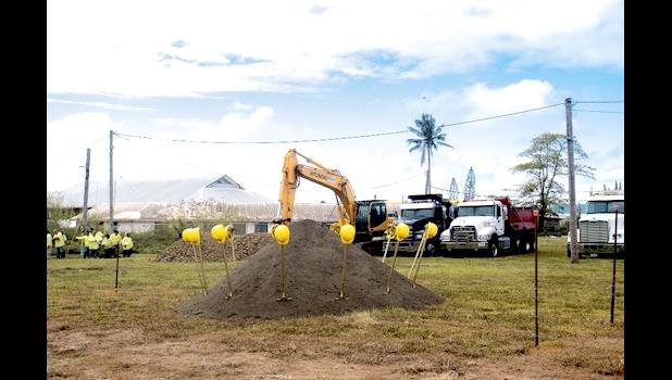 ground breaking on a new three-story ASDOE admin building