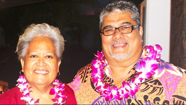Education Department’s Teacher Quality Office assistant director, Diana S. Ameperosa and Samuel Uhrle